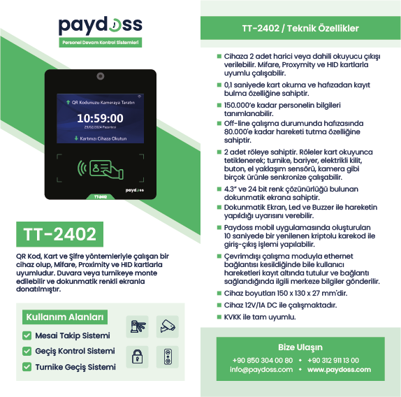 paydoss-TT2402-cihazi